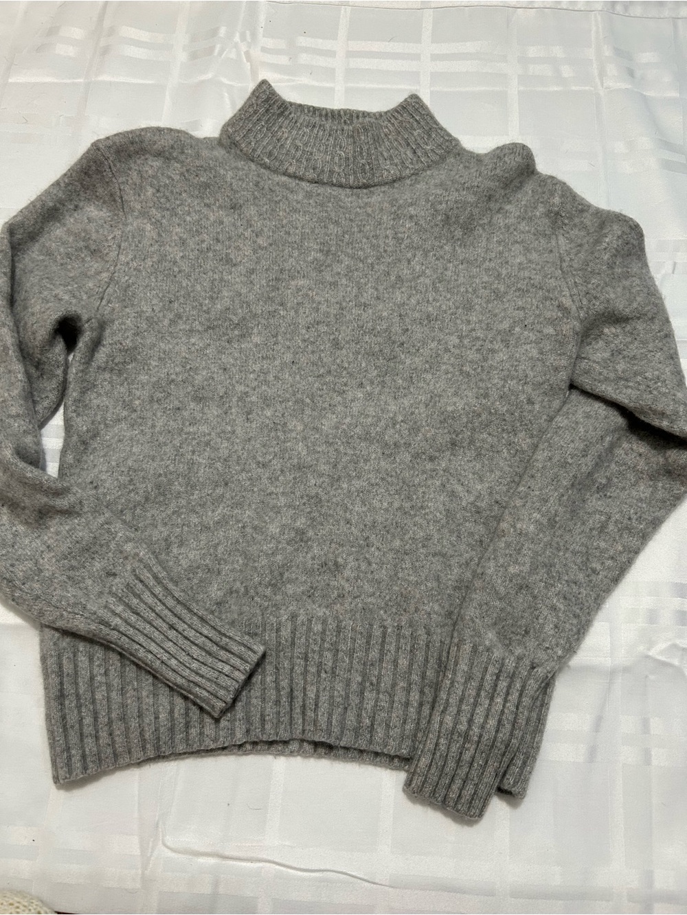 Comptoir Des Cotonniers Gray Mock Turtleneck Sweater